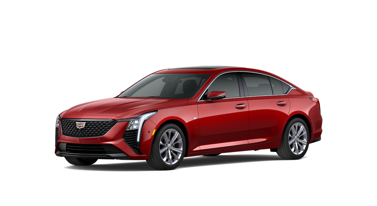 A Side Profile of the Red 2026 Cadillac CT5