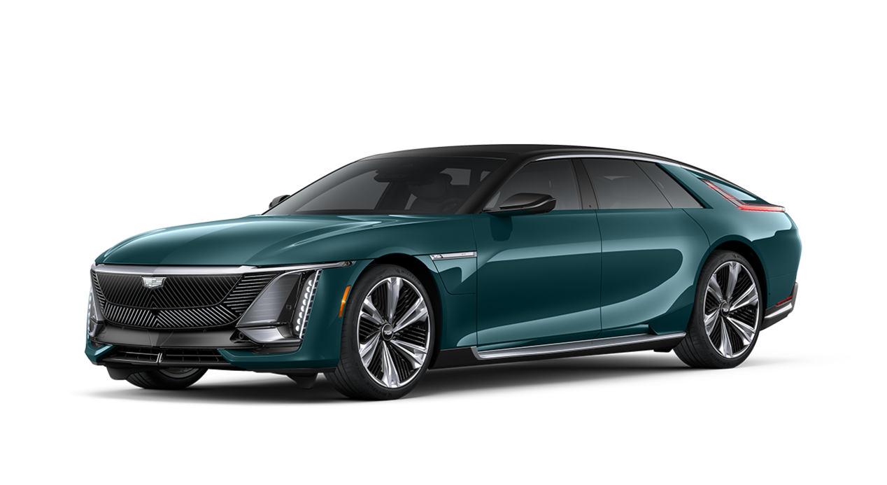 A Side Profile of the Blue 2026 Cadillac CELESTIQ