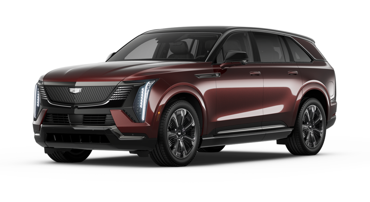 A Side Profile of the Black Cherry 2026 Cadillac ESCALADE IQ