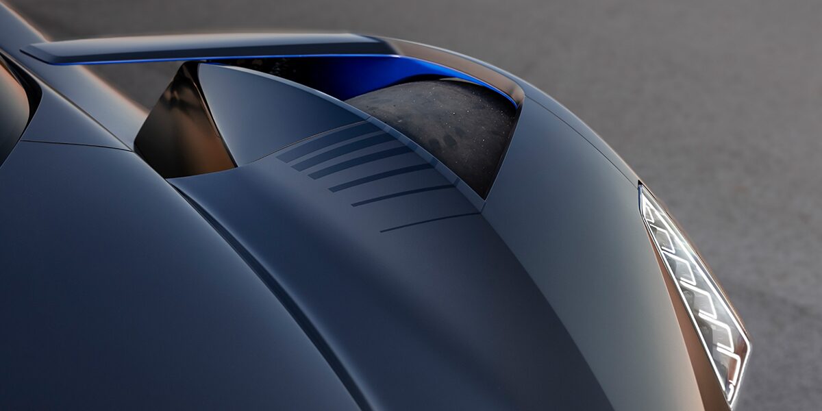 The Cadillac GTP Hypercar Concept Vehicle Driver Side Fender and Headlight