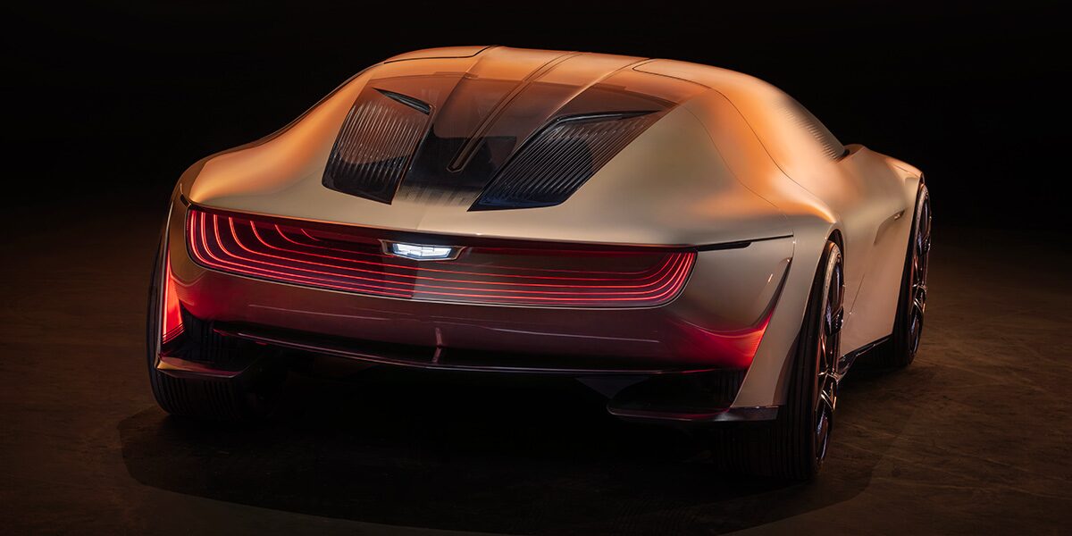 Rear View of the Cadillac Opulent Velocity Concept Vehicle