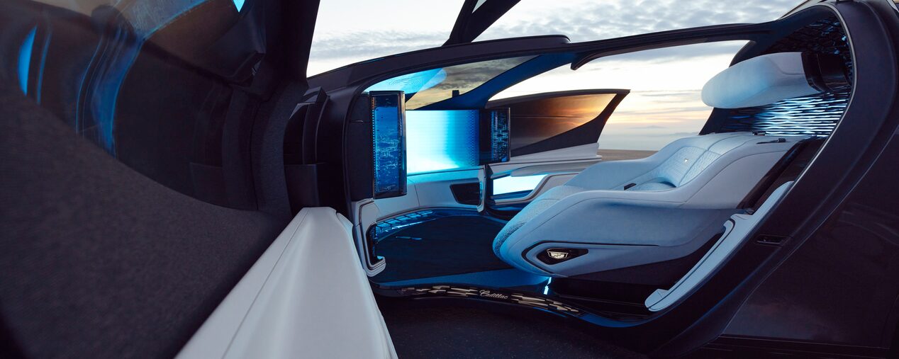 The Cadillac InnerSpace Concept Vehicle Driver Seat and Interior