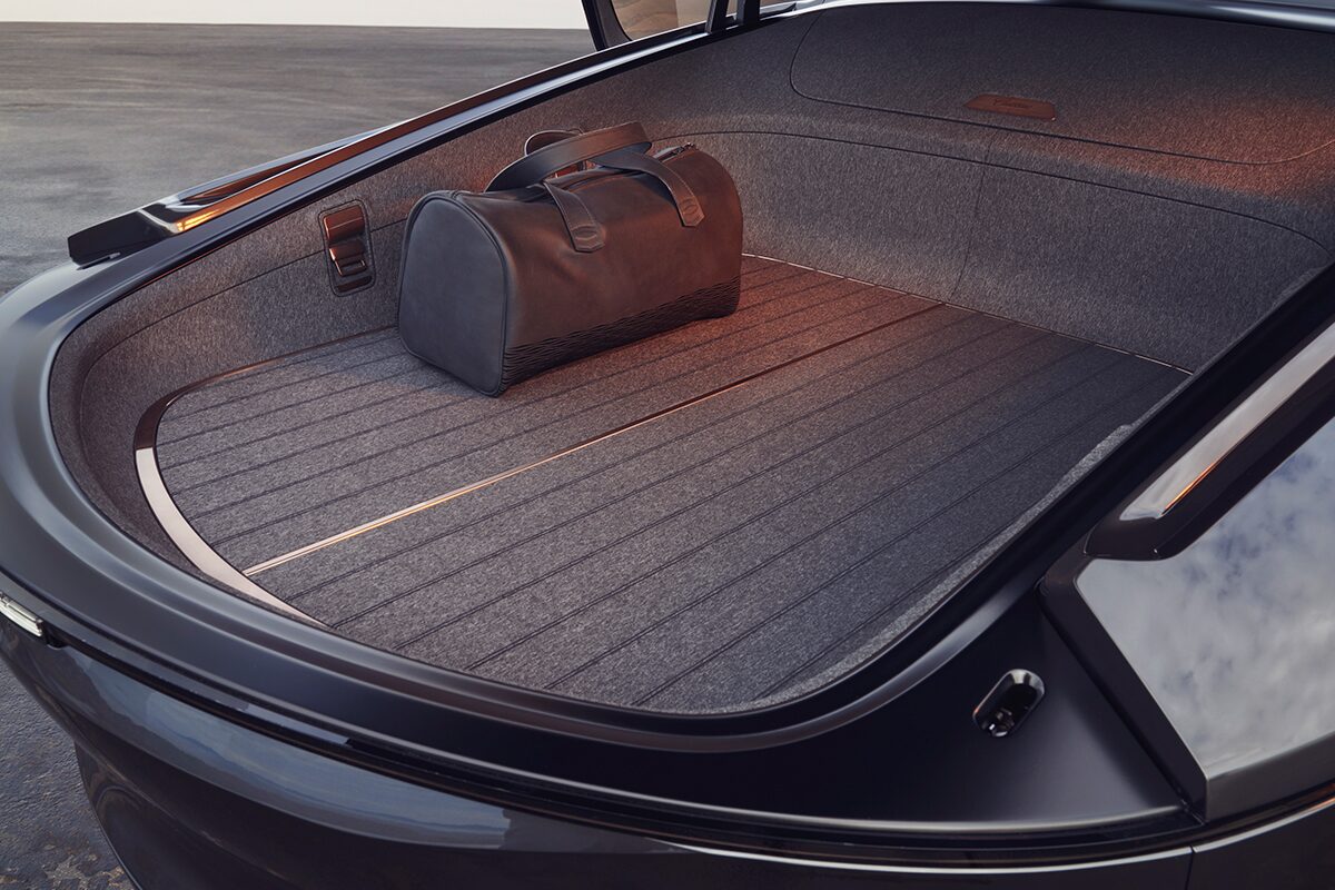The All-black Cadillac InnerSpace Concept Vehicle Trunk Space