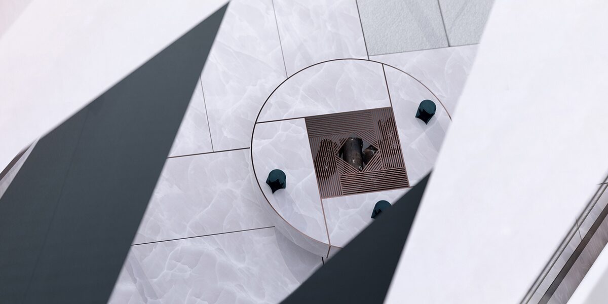 Close-up of the Cadillac OpenSpace Concept Vehicle Fire Pit