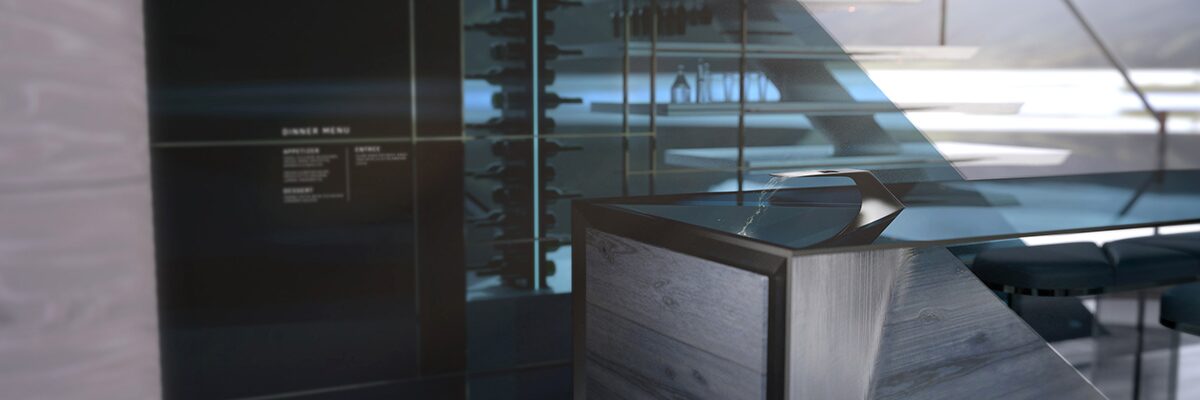 The Futuristic Sink with Water Running in the Cadillac OpenSpace Concept Vehicle 