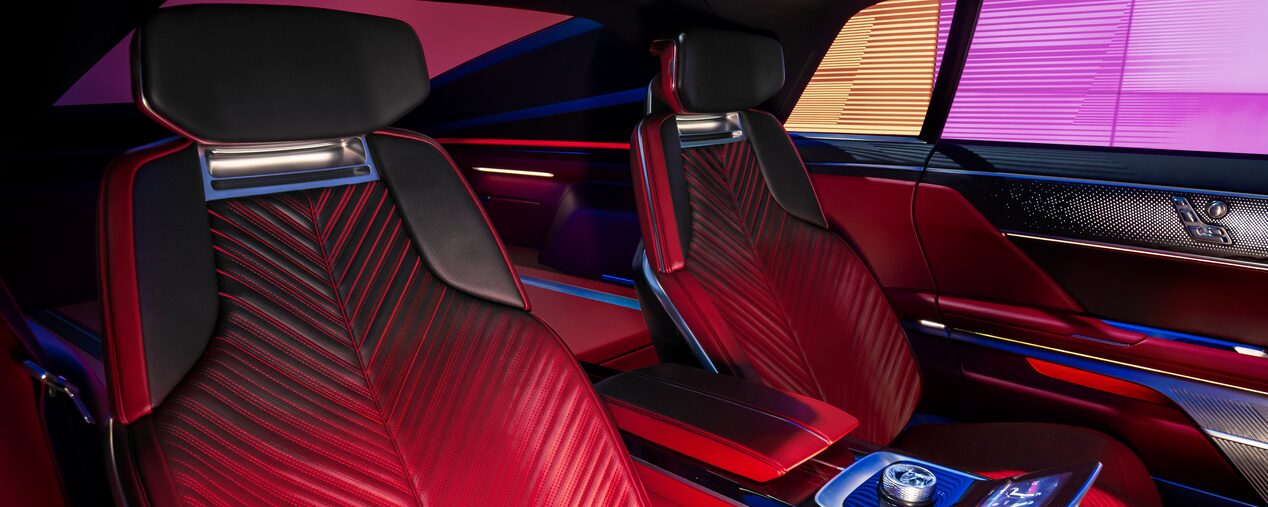 The Luxurious Front Row Seating and Interior of a Custom Cadillac CELESTIQ