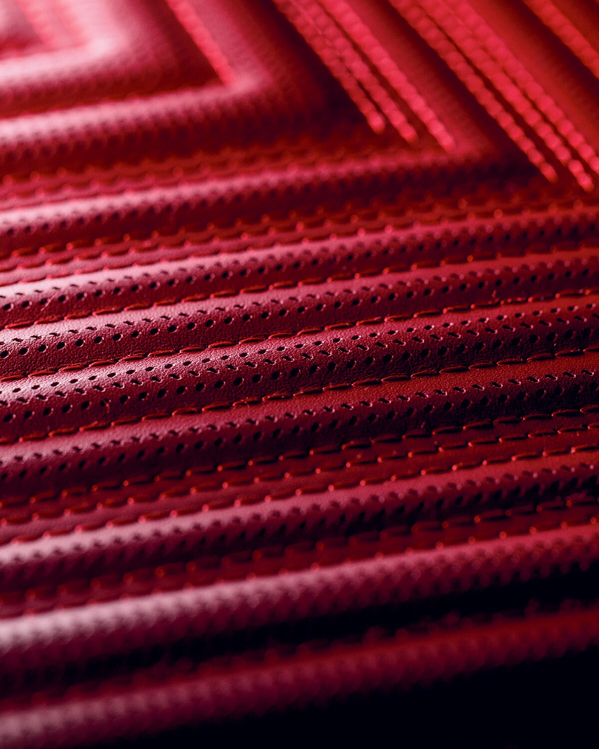 Close-up the Cadillac CELESTIQ Premium Materials and Stitching