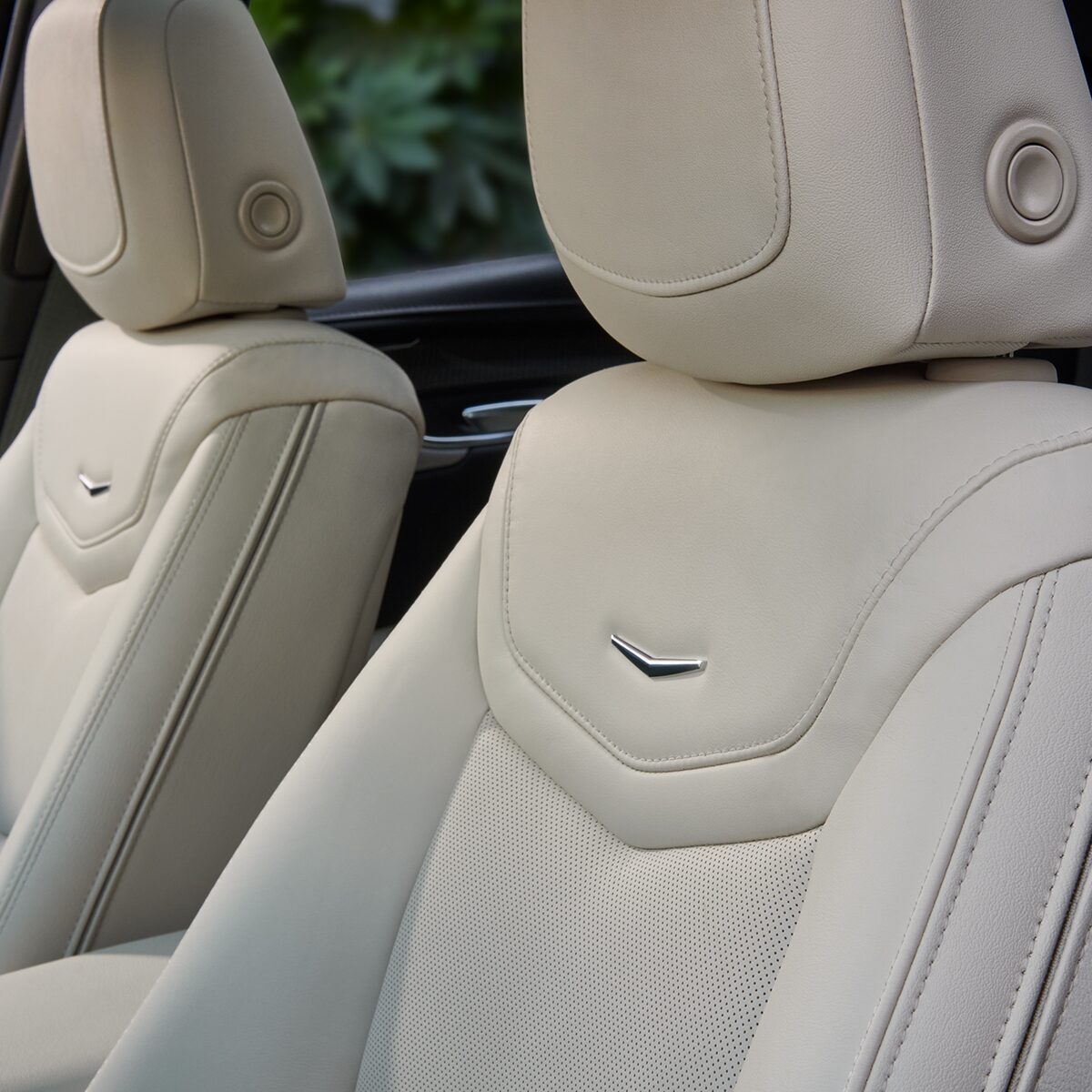 Close up of The Luxurious Interior Seating in The Cadillac XT5