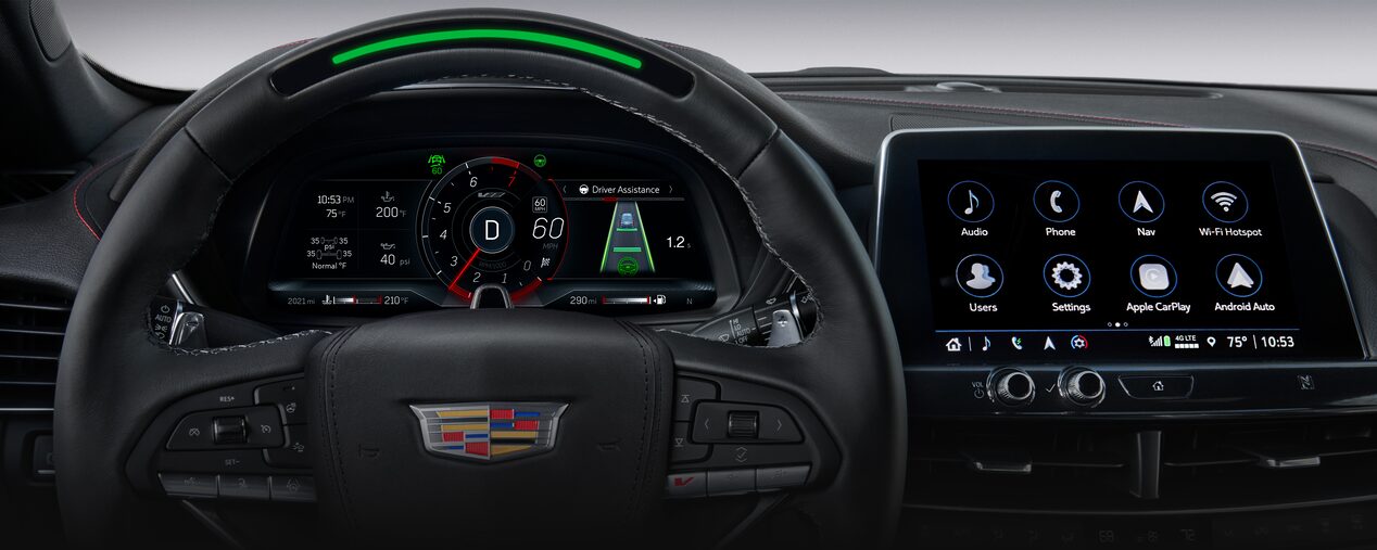 Close-up View of the 2025 CT4-V Super Cruise Feature Technology