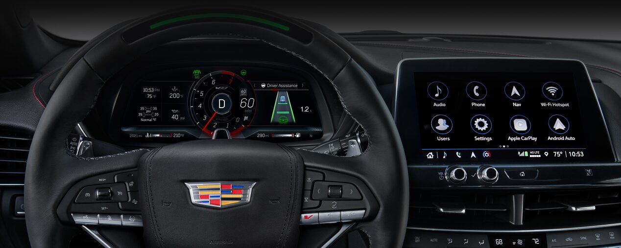 Close-up View of the 2025 CT4-V Super Cruise Feature Technology