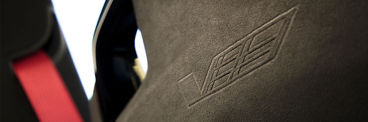 Suede Microfiber Seatback in a 2025 CT4-V