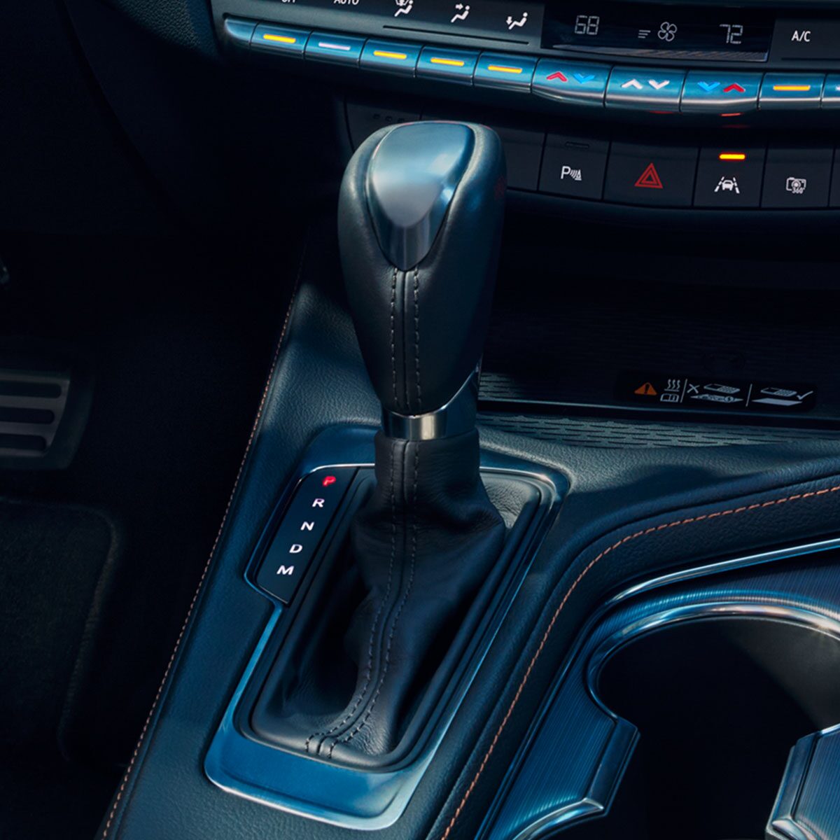 Close-up View of the 2026 CT4 Manual Transmission and Shifter