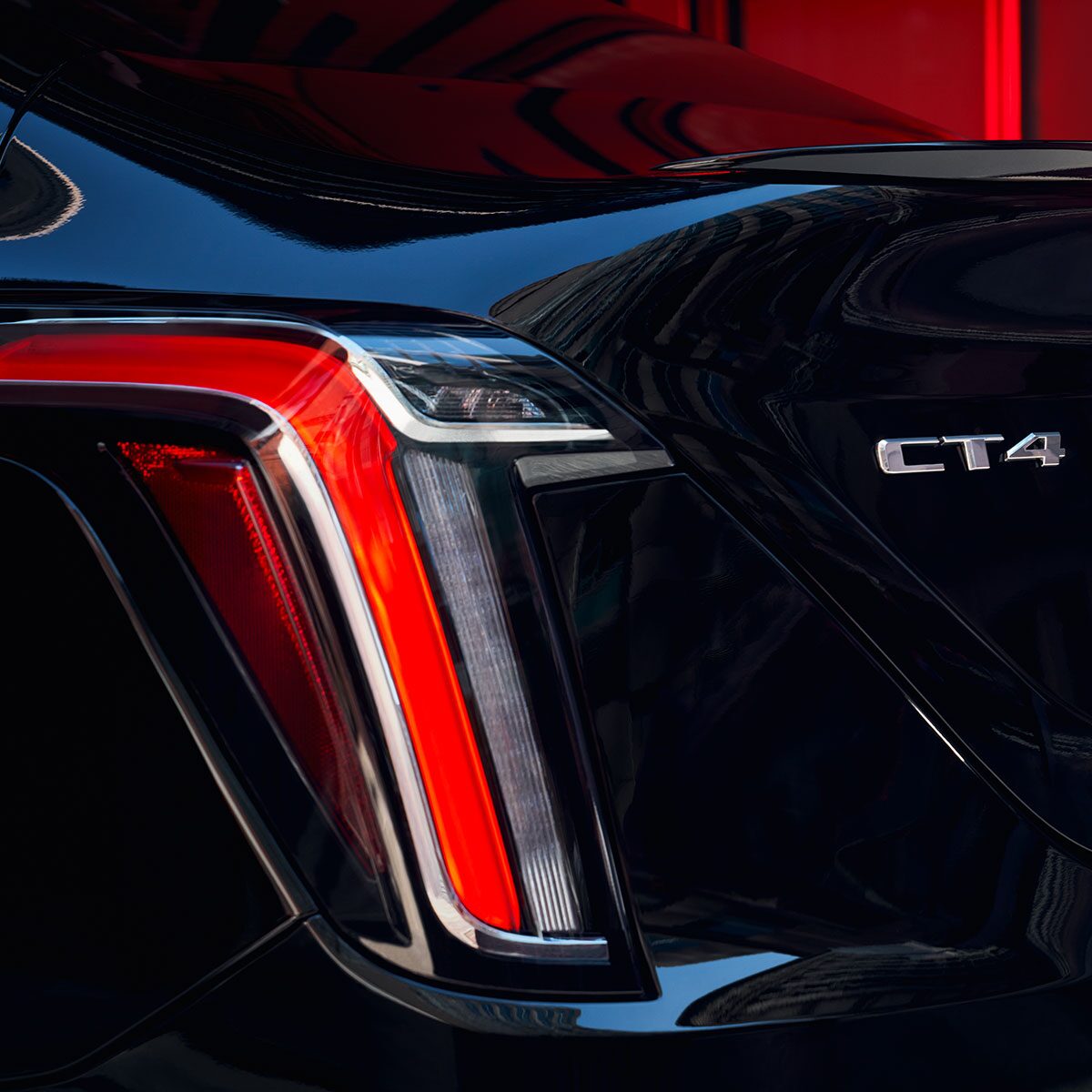 Close-up View of the 2026 CT4 Rear Tail Light