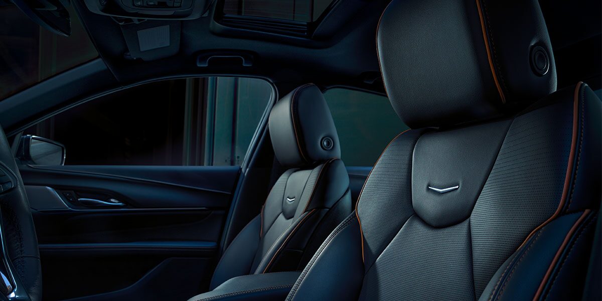 Driver's Front Row View of the Luxury Seating in a 2026 CT4