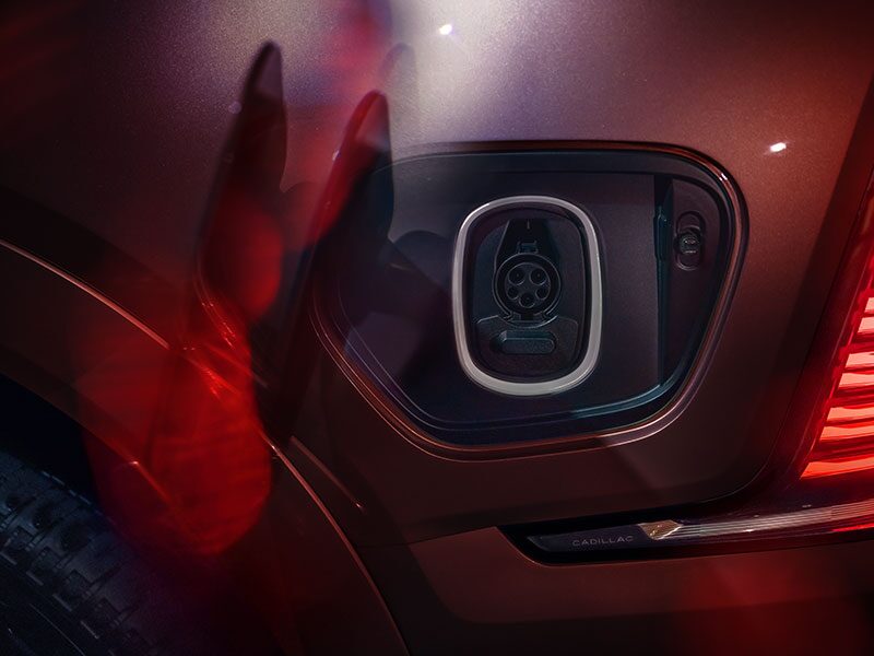 The 2026 ESCALADE IQ Charging Port