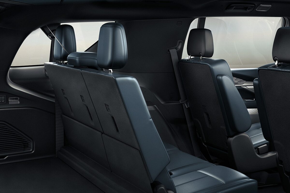 The 2026 ESCALADE IQL Second Row and the Cargo Space Available with the Third Row Down