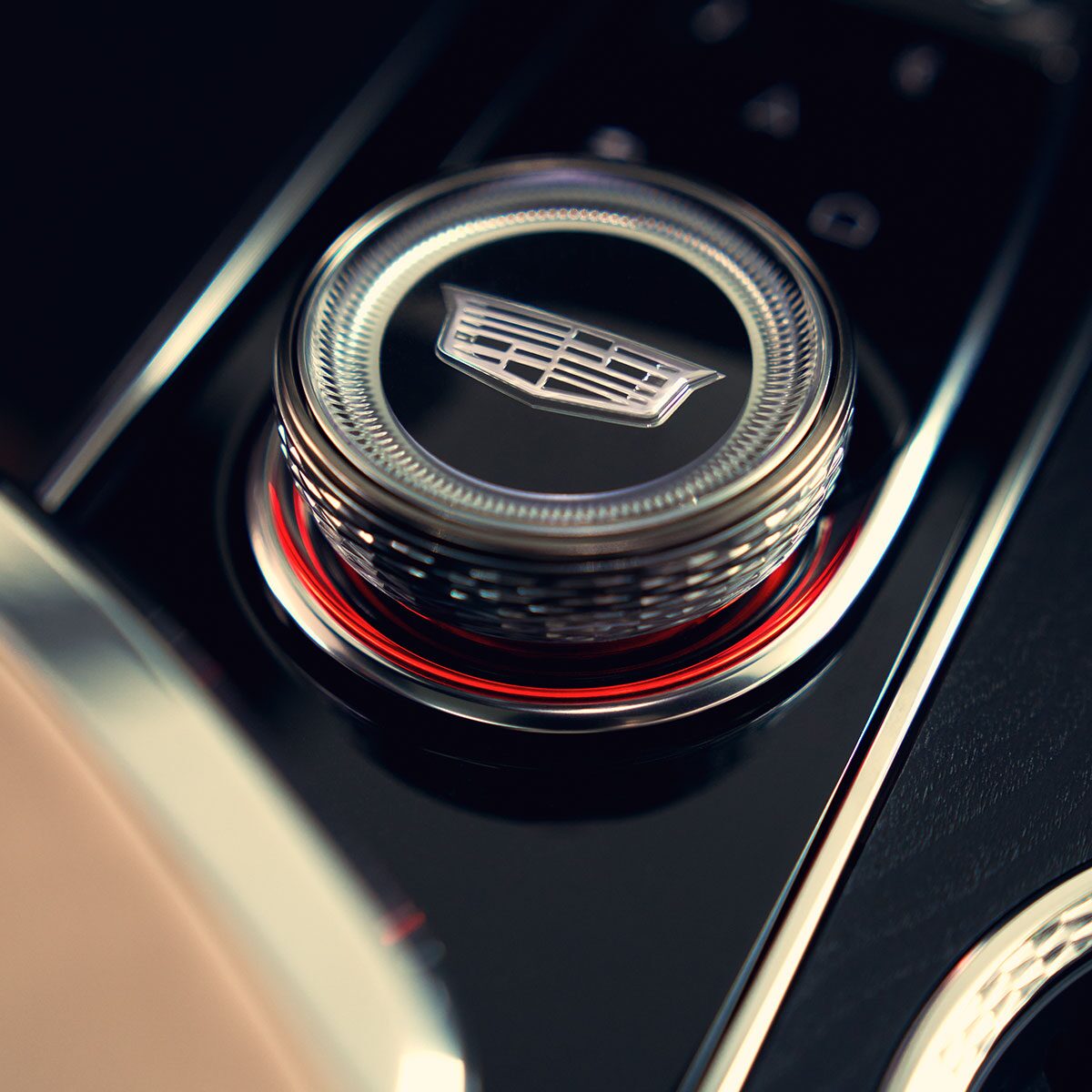 Close-up of a Charging Cord in the Cadillac LYRIQ EV SUV Charger's Port