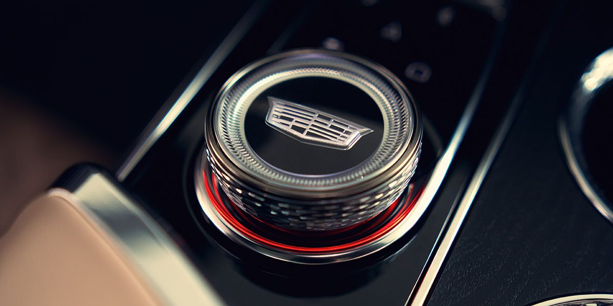 The Interior Jewelry Scroller of the Cadillac LYRIQ All-electric SUV