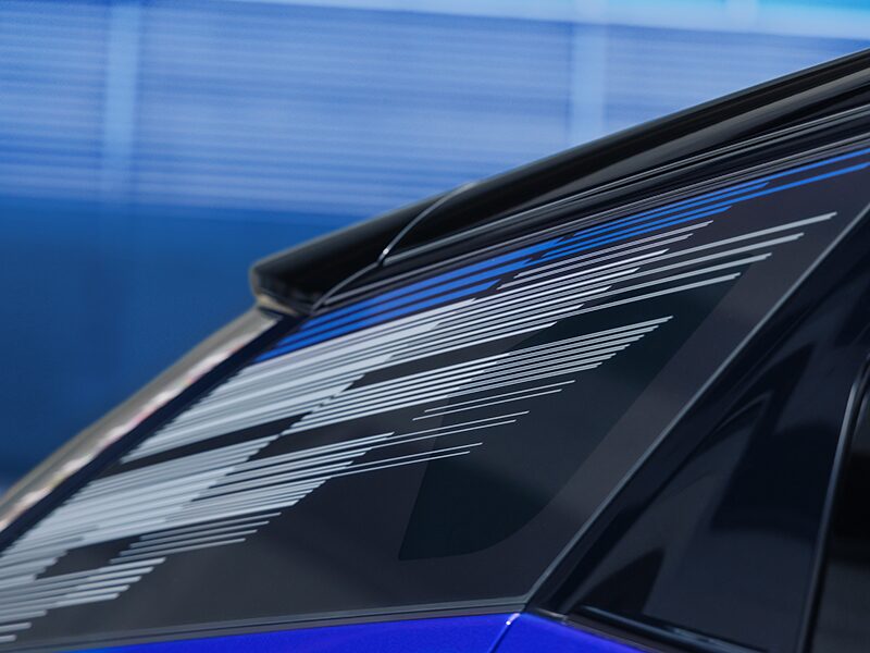 The V-Series Logo on the 2026 OPTIQ-V Exterior