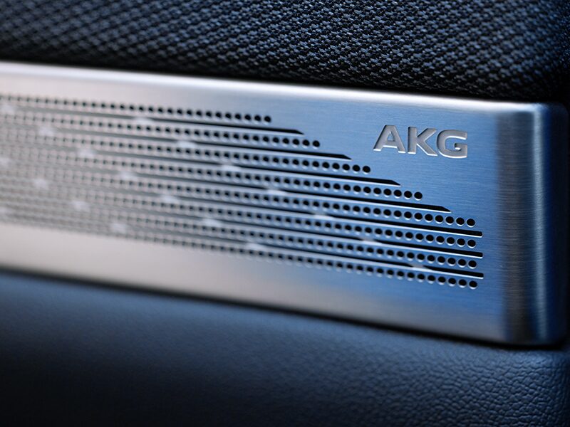 Close-up View of the AKG Studio Audio Speaker