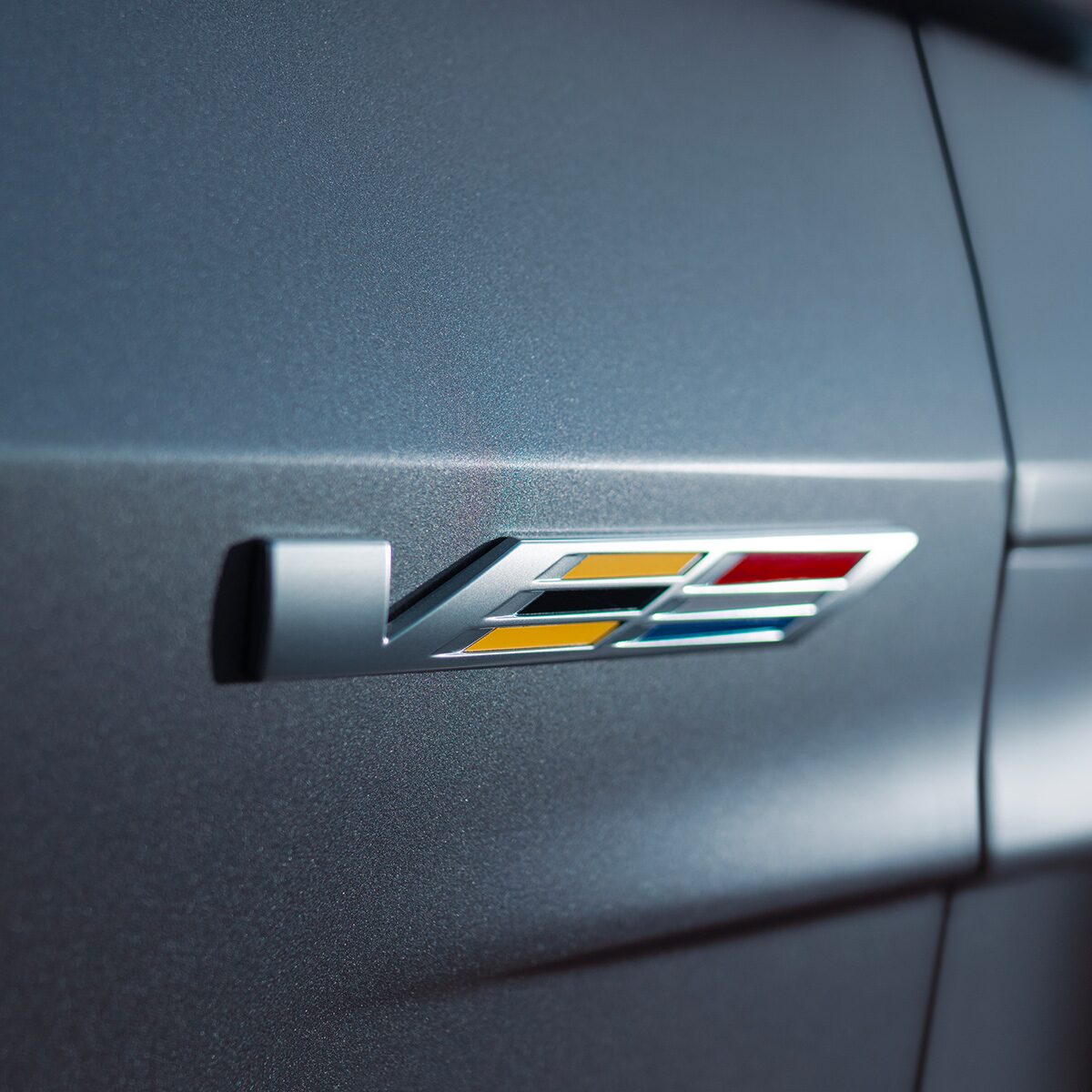 V-Series Logo on 2026 Cadillac OPTIQ-V Exterior