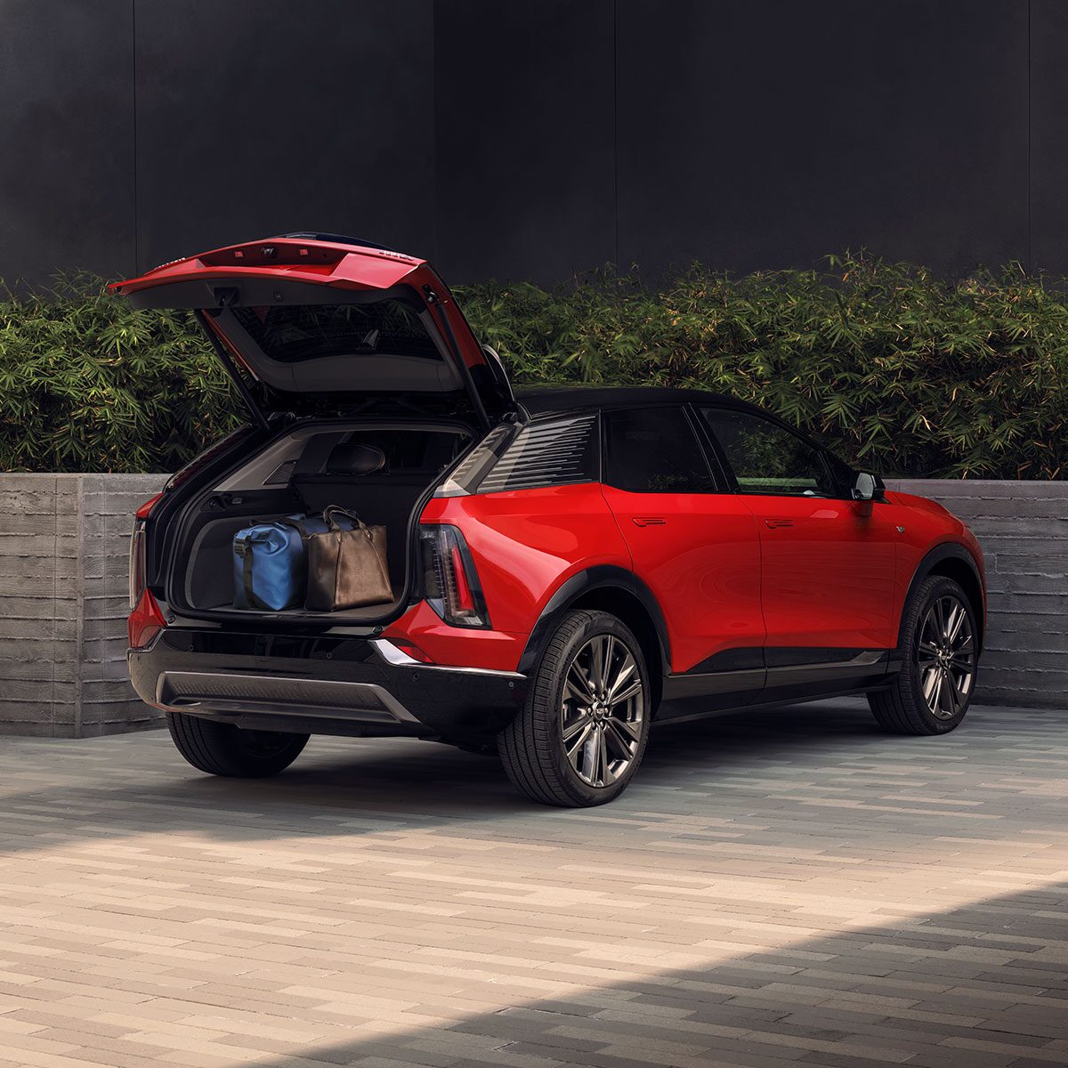 Back Side View of the Trunk Open of the 2026 Cadillac OPTIQ