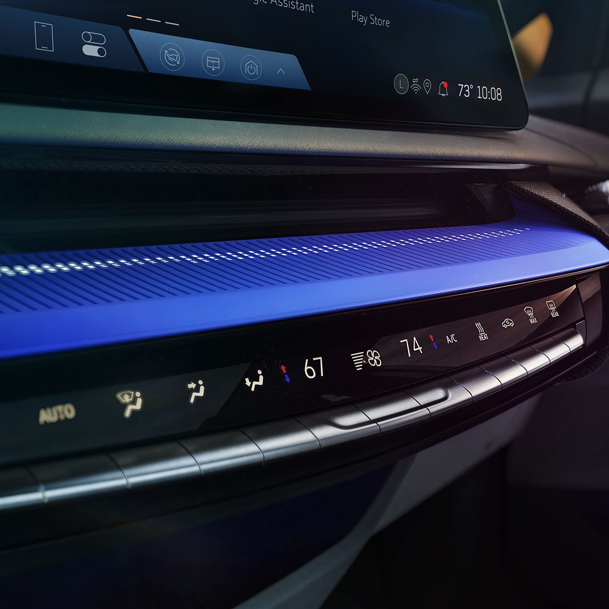 Close Side View of the Climate Control Settings in the 2026 Cadillac OPTIQ