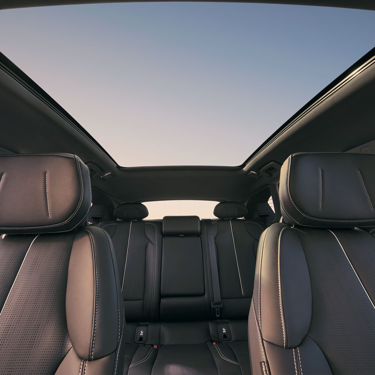 Interior View of the Seats and Glass Roof of the 2026 Cadillac OPTIQ
