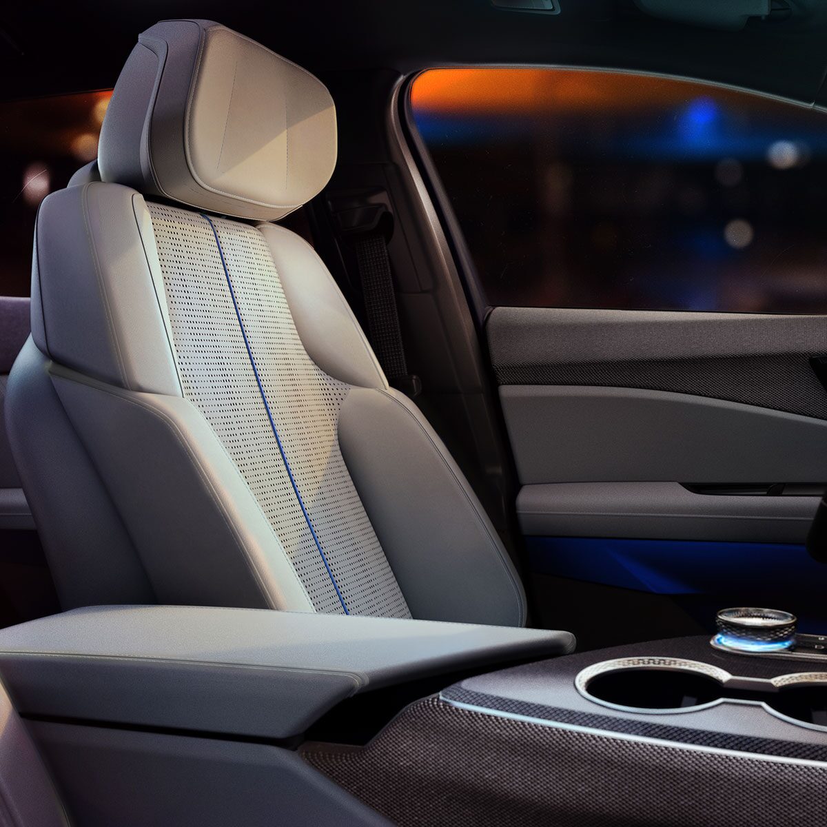 Tan Interior Driver Seat of the 2026 Cadillac OPTIQ