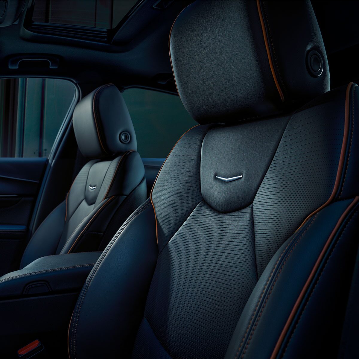 Driver's Front Row View of the Luxury Seating in a 2026 CT4