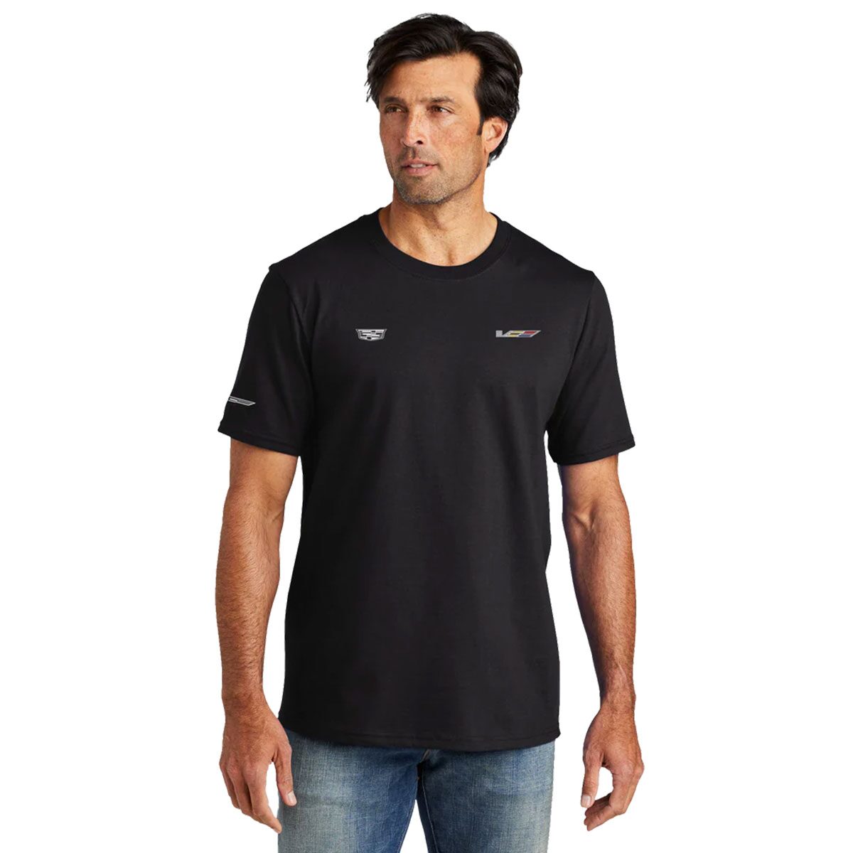 Close-up of a Cadillac Racing Team Member Looking into the Distance