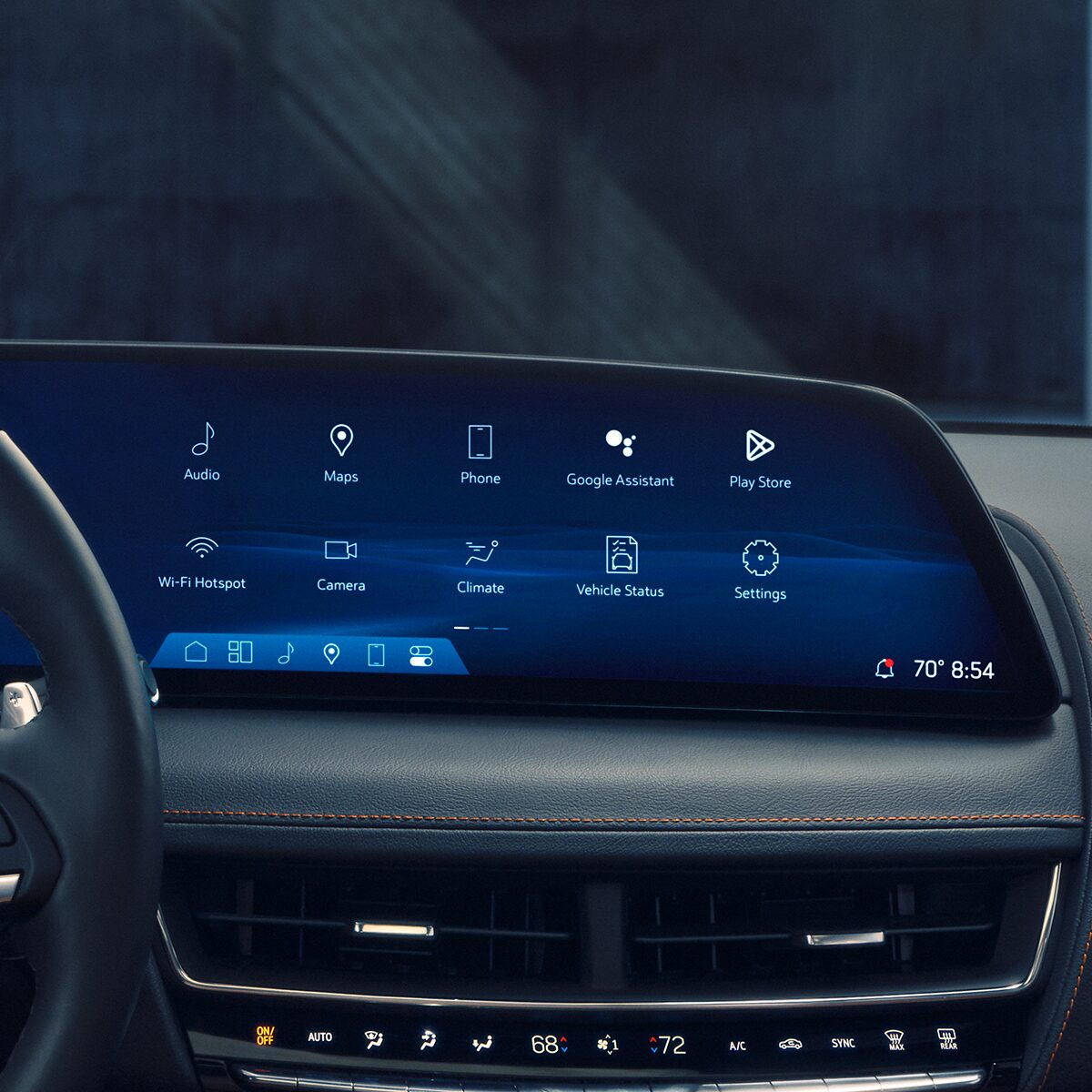 Infotainment System Touch Screen Display Inside the 2026 Cadillac CT5