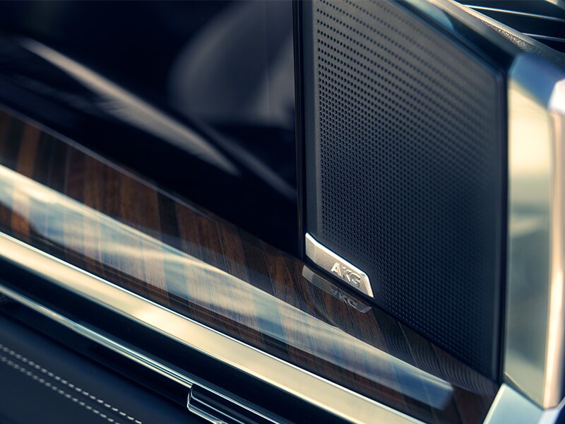 Close-Up of the 2026 Cadillac Escalade AKG Speakers