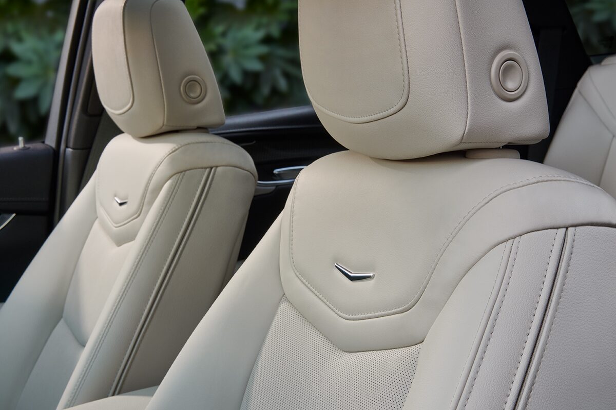 Close up of The Luxurious Interior Seating in The Cadillac XT5