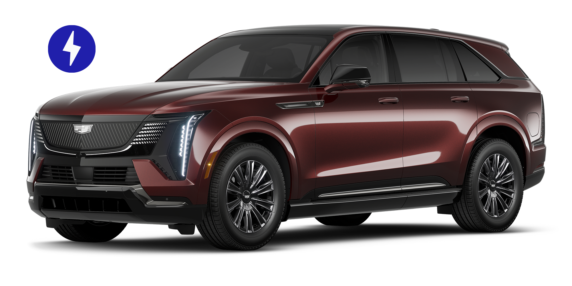 Three-quarters VIew of the 2026 Escalade IQ