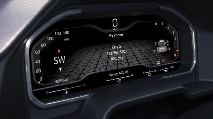 2023 GMC sierra Convenience : 12.3" Driver information display