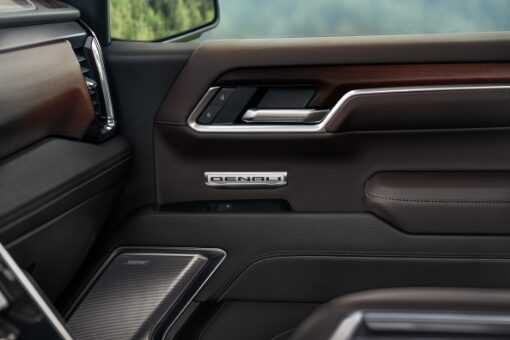 2023 GMC sierra Design: Interior Door Badge