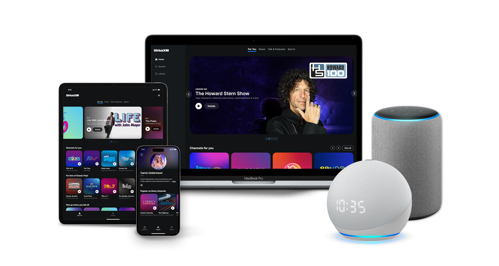 SiriusXM App and Sonos Speaker