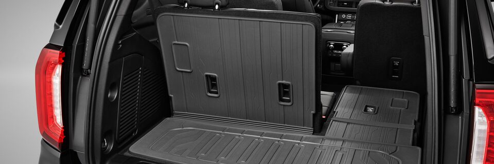 View of the Cargo Space in a GMC SUV