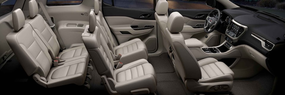 2022 GMC Acadia SUV Interior Seating Arrangement