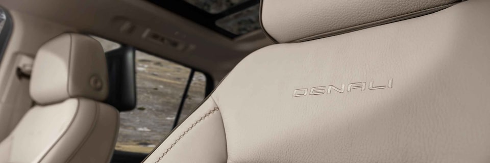 2021 GMC Yukon Denali's interior seats