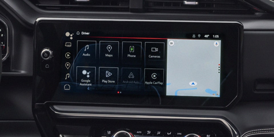Close-up View of a GMC Infotainment Screen