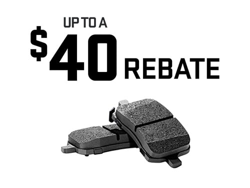 Two Break Pads Placed Together for Show