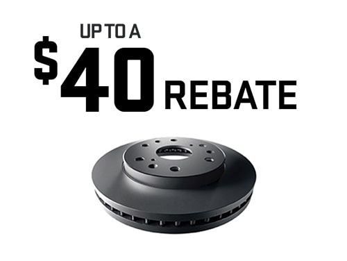 Black Break Rotor Placed on a White Plane for Show