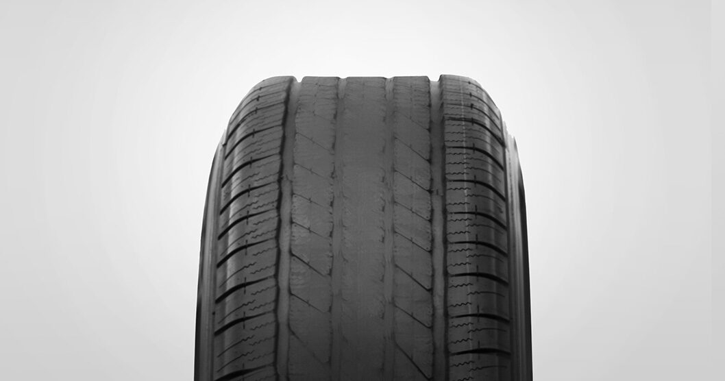 Overinflated tire wear example from GMC Certified Service