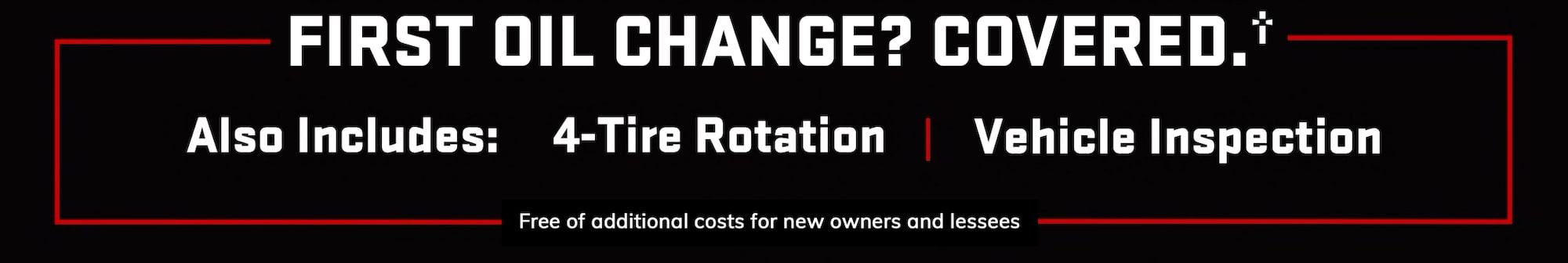 GMC Certified Service First Oil Change Covered