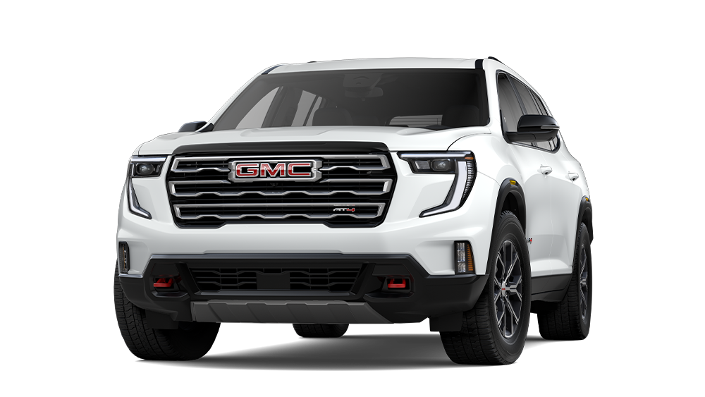Front Three-Quarters View of the 2026 GMC Acadia AT4 Mid-Size Off-Road SUV