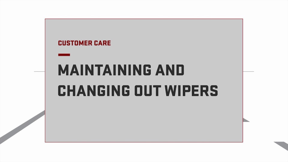 Maintaining and Changing Wiper Blades