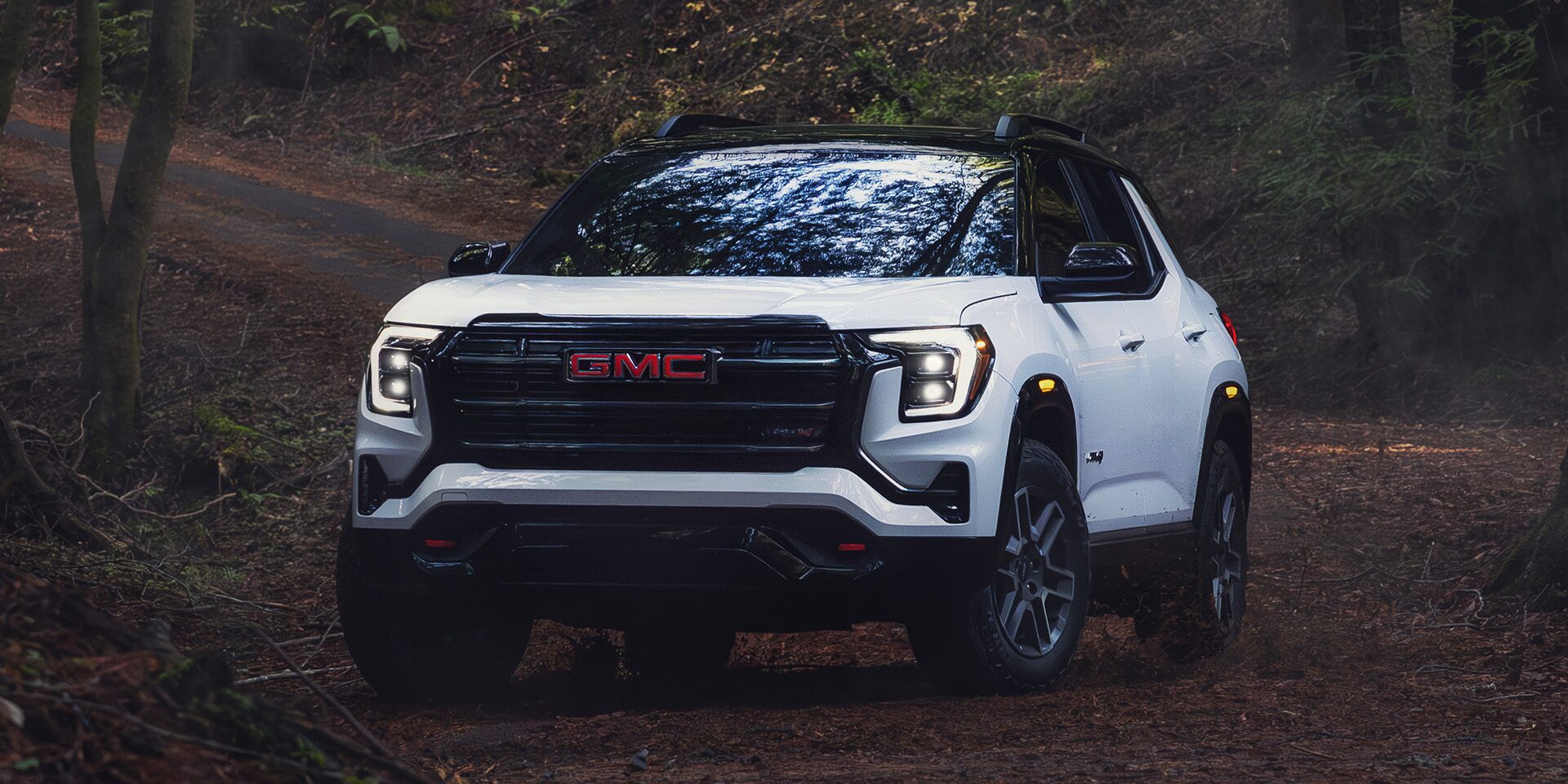 Front Three-Quarters View of the GMC Terrain AT4 Small Off-Road SUV