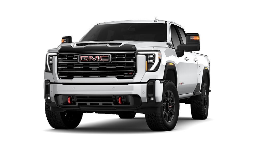 Front Three-Quarters View of the GMC Sierra HD AT4 Heavy Duty Off-Road Truck
